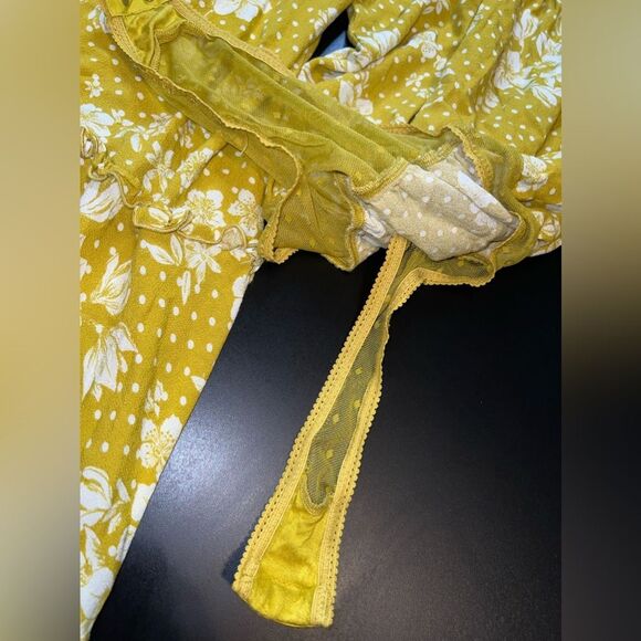 Intimately Free People One on One Date Bodysuit in Marigold Size Small GUC - Picture 7 of 9